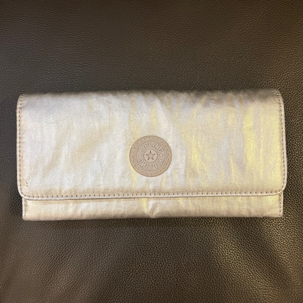 Kipling Metallic Silver Wallet